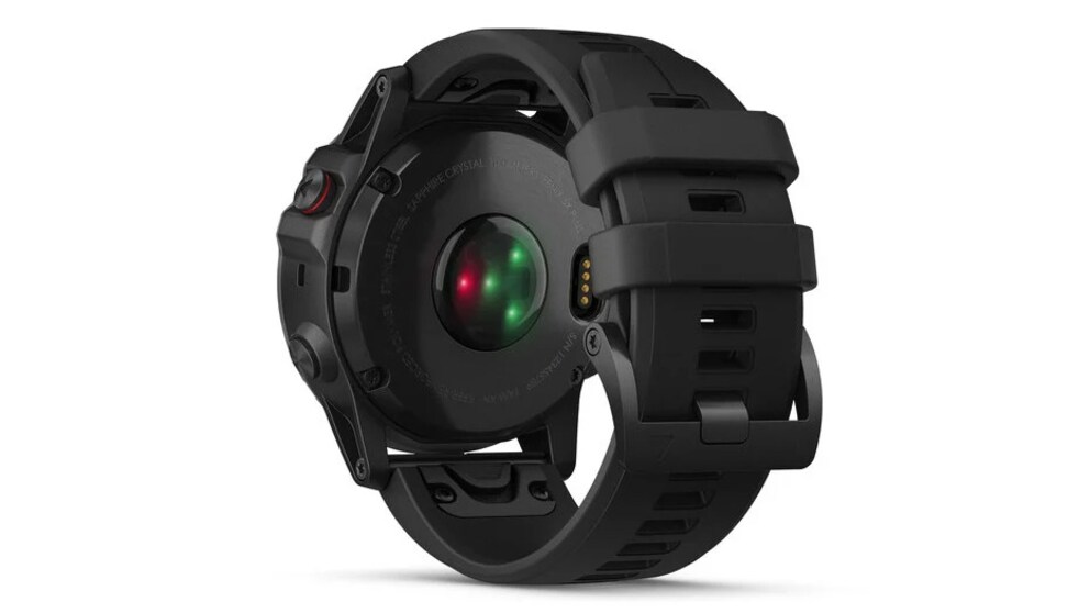 Die Rückseite der Garmin Fenix 5x Plus.