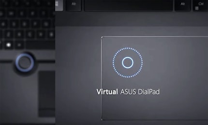 Für die Vivobook Pro X Notebooks gibt es ein virtuelles DialPad.