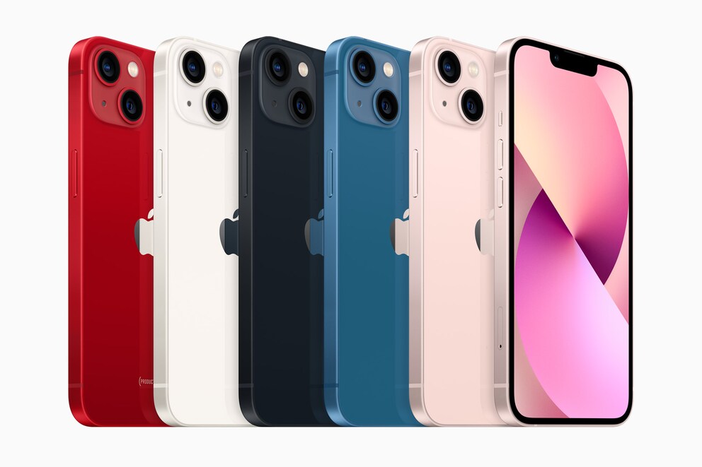 Das iPhone 13 steht in anderen Farben zur Auswahl als das iPhone 13 Pro.