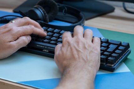 Ich tippe nicht gerne auf der Tastatur.