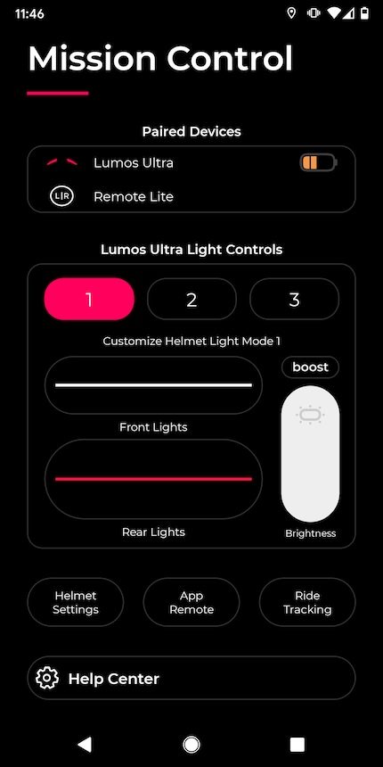 In der App kannst du die Lichtmodi konfigurieren...