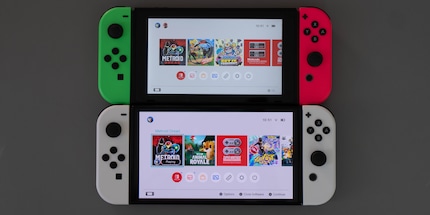 Above the 2019 Switch, below the Switch OLED.