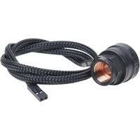 Phobya Thermosensor In-Line 2x G1/4 female thread black matt