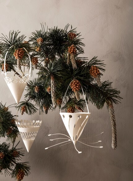 Filigrane Deko aus Papier passt zu jeder Jahreszeit. Bild: Ferm Living