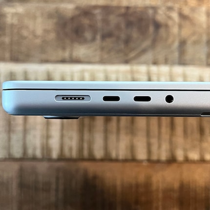 The Macbook Pro from the left…