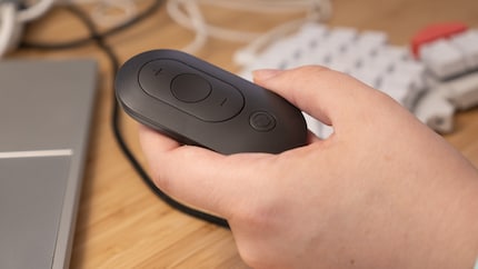 Pared back to the basics: Anne is happy with her remote control.