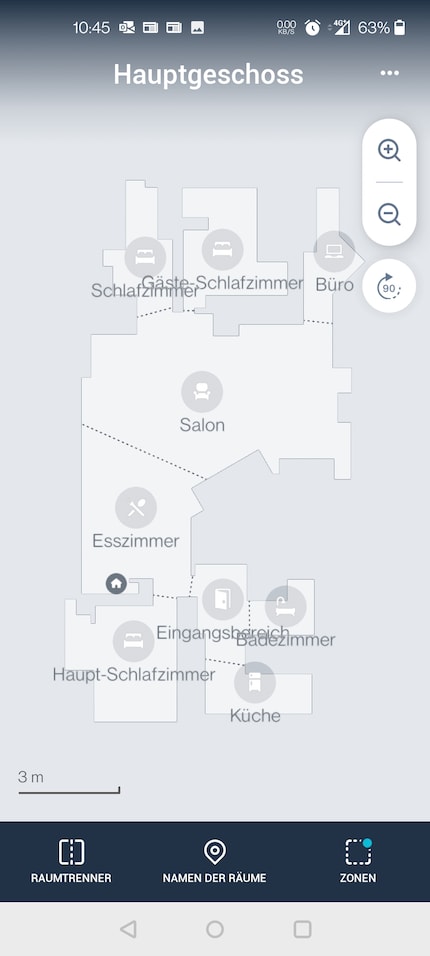 Die Karte von unserer Wohnung.