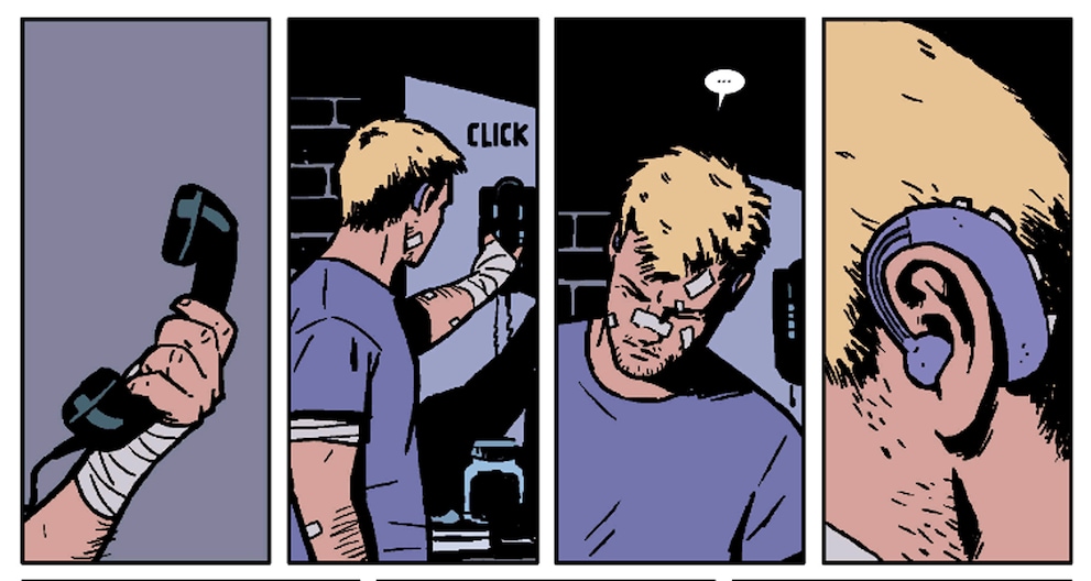 Autor Matt Fraction und Zeichner David Aja haben Comic-Hawkeye einen mittlerweile ikonischen Look verpasst.