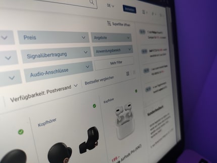 Wenn du auf «Bestseller vergleichen» klickst, landest du direkt im Vergleich der vier meistgekauften Produkte der Kategorie.