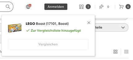 Hast du die Funktion mit mindestens zwei Produkten gefüttert, kannst du mit dem Vergleichen loslegen.