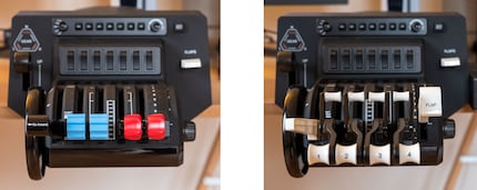Das Setup für Doppelpropeller (l.) und Vierstrahler