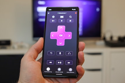 Virtuelle Fernbedienung auf dem Smartphone.
