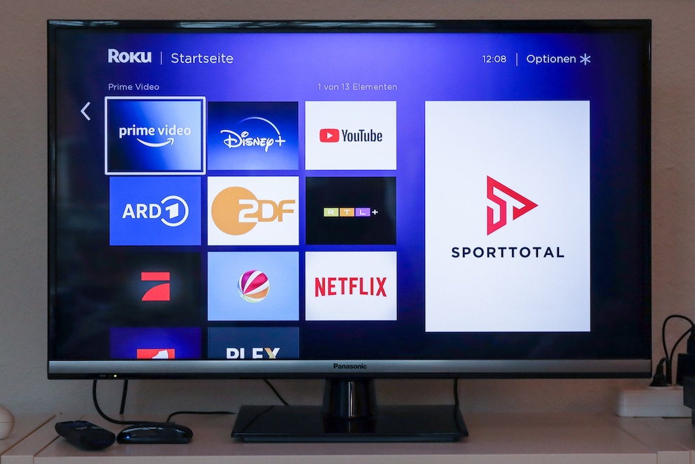 The most important streaming services and TV stations are included. The ads on the right are annoying.