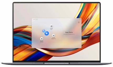 Verwaltung von Super Device auf dem MateBook X Pro.