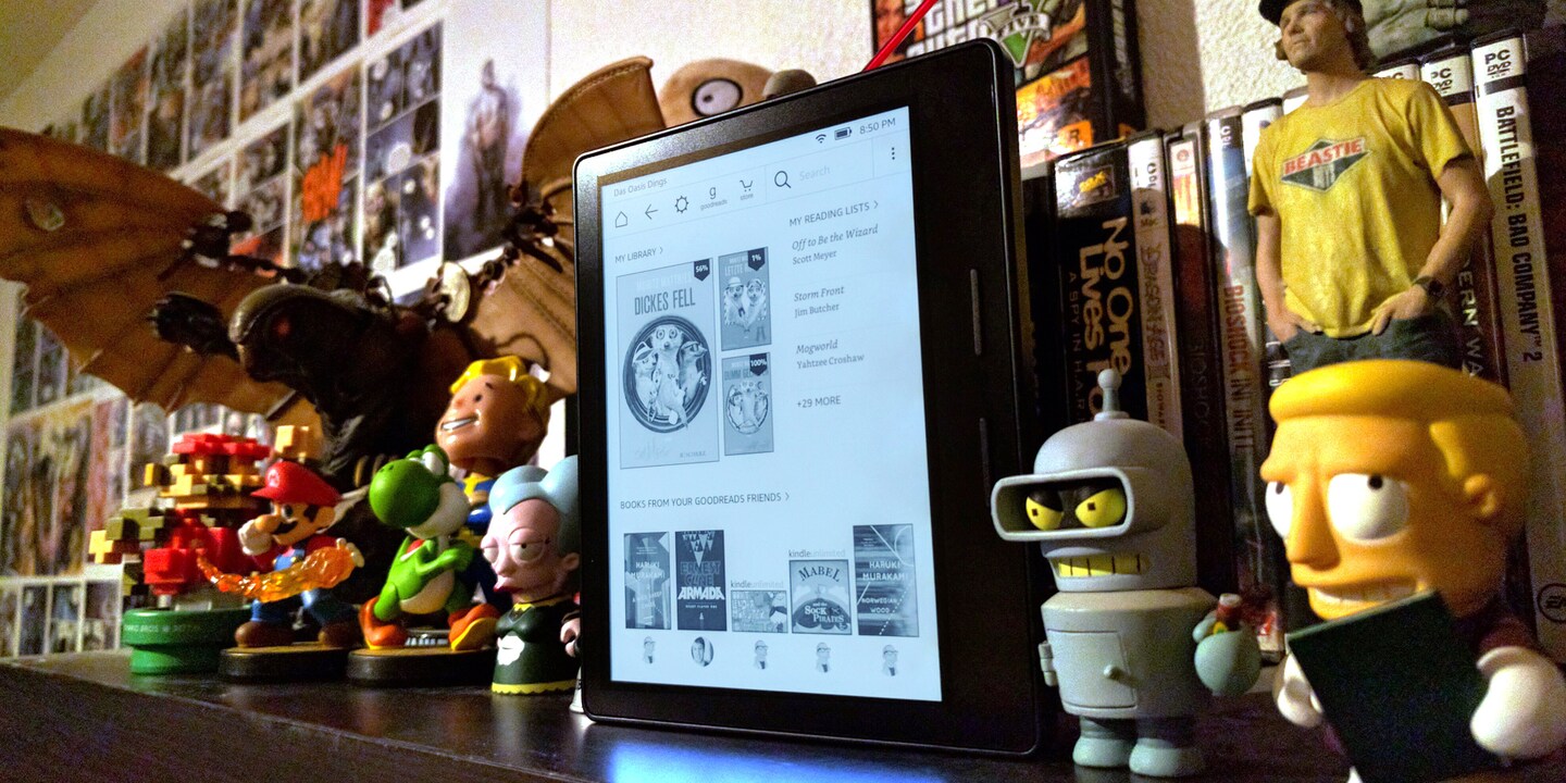 Kindle Oasis im Test: Todschick, ultra kompakt und schweineteuer