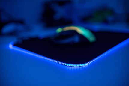 The LED effect shines brighter in the corners.