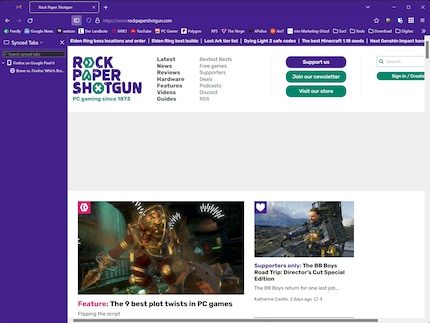 Firefox is very responsive, but offers little beyond that.