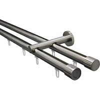 Gardinia Curtain rods set Isa 2-track with inner track II Ø 20 mm