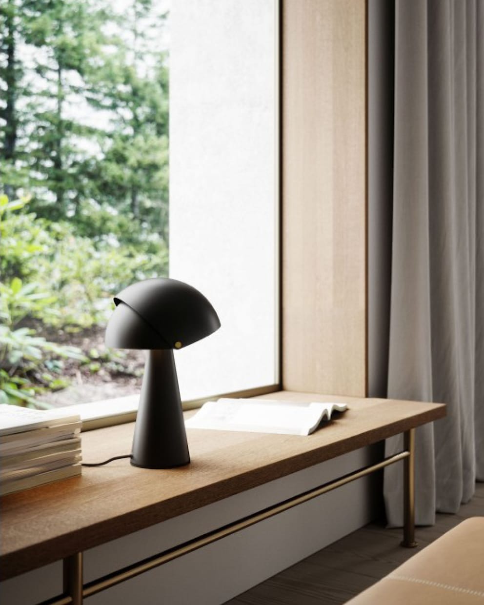With its Scandinavian look, the designer piece «Align» resembles a conventional table lamp.