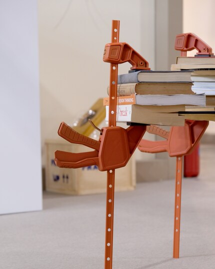 Eigentlich dekorieren Coffeetable Books den Tisch.