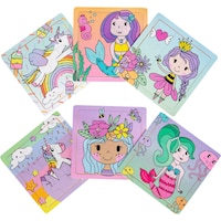LG-Imports Wooden puzzle (princess, unicorn or mermaid)