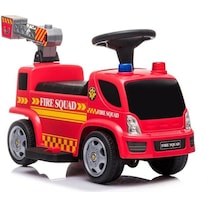 Lean Toys Electric truck fire truck with soap bubbles