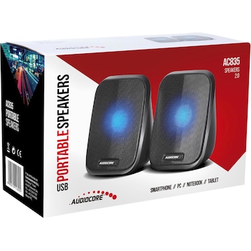 Audiocore Black speaker audiocore AC835 + led lighting - Galaxus
