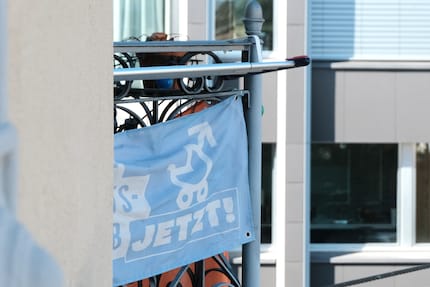 The political advertising on my balcony is probably more problematic than my mounted drying rack.