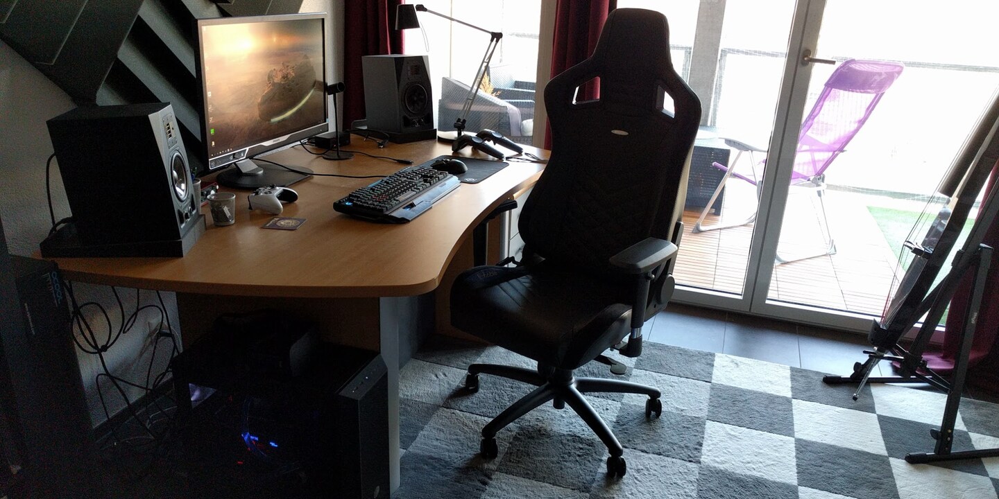 Blick auf das ganze, fertige Setup.