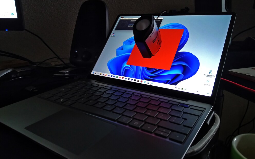 Measuring colour space coverage.
