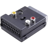 SpeaKa Professional Speaka SCART Intermediate Plug with AV Tap (Jack adapter)