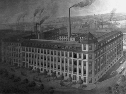 The factory circa 1900. Image: Piatnik