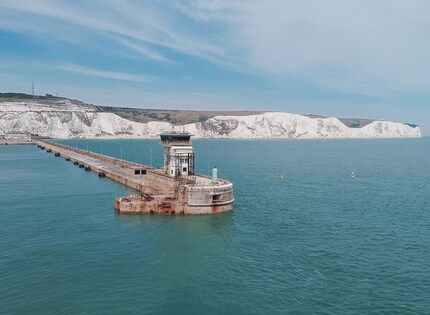 The view of the white cliffs of Dover is wonderful