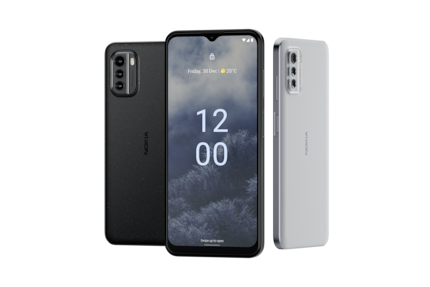 Das Nokia G60 erscheint in Schwarz und Weiß.