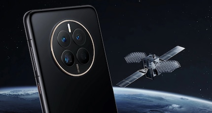This is how Huawei illustrates the Mate 50 with a satellite.