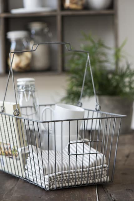 A full basket looks like it's been ordered and not picked up. This brings unrest to the ambience.