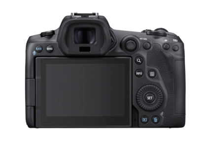 zum Vergleich: die Rückseite der Canon EOS R5