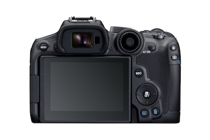 Die Rückseite der Canon EOS R7