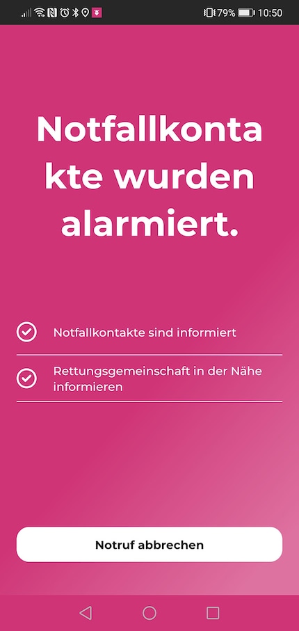 ... oder über die App.