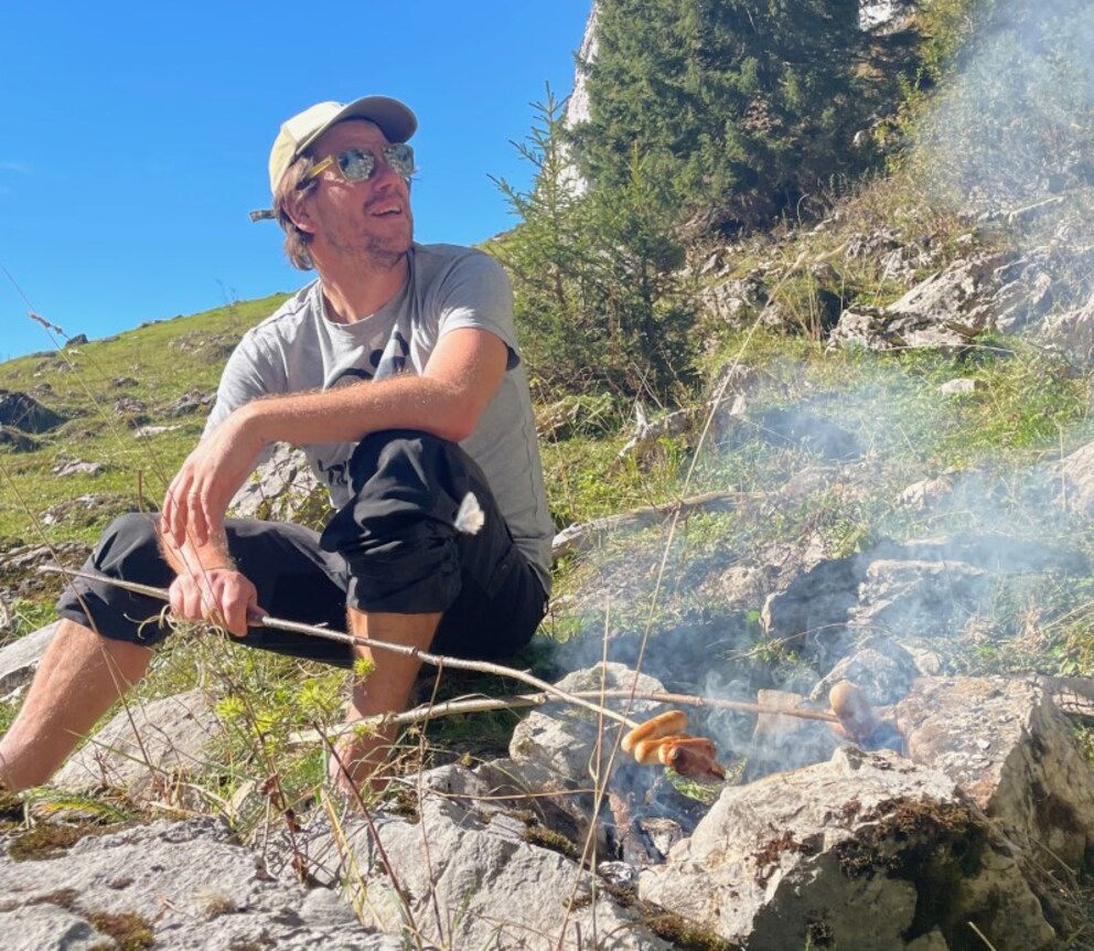 Für mich gehört das Bräteln dazu beim Wandern. Zum Glück hat's damit wenigstens am Vortag geklappt.