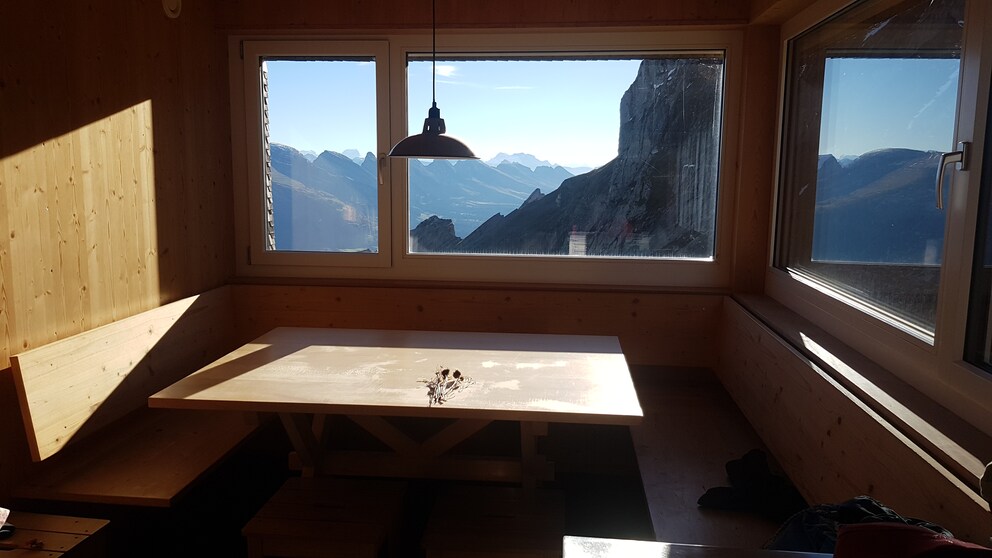 So präsentiert sich die Aussicht aus unserem eigenen Zimmer.