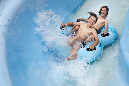 Sliding down on a two-person float could be so much fun – if not for ...