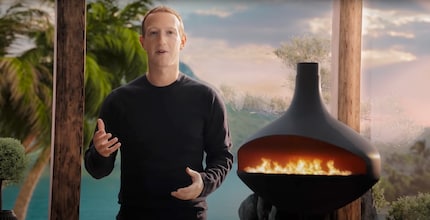 Mark Zuckerberg 2021 bei einer Präsentation im Metaverse.