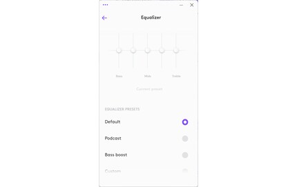 The Logi Dock includes the «Logi Tune» equaliser.