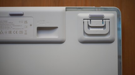 Den Neigungswinkel lässt sich auch einfach einstellen.