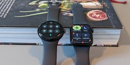 Bei der Apple Watch kann ich das Schnelleinstellungsmenü konfigurieren. Bei der Pixel Watch nicht.
