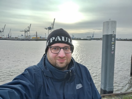 Selfie bei Gegenlicht.