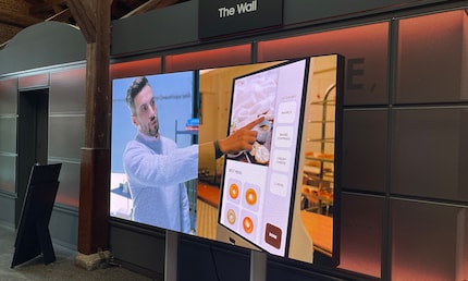 Ein Blick in die Zukunft des Fernsehens: The Wall, Samsungs erster Micro-LED-Fernseher.