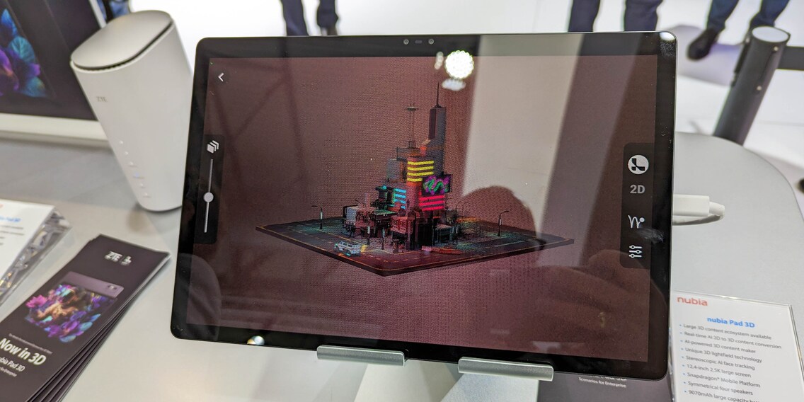 3D-Tablet ohne Brille: Nubia Pad 3D beim MWC angeschaut