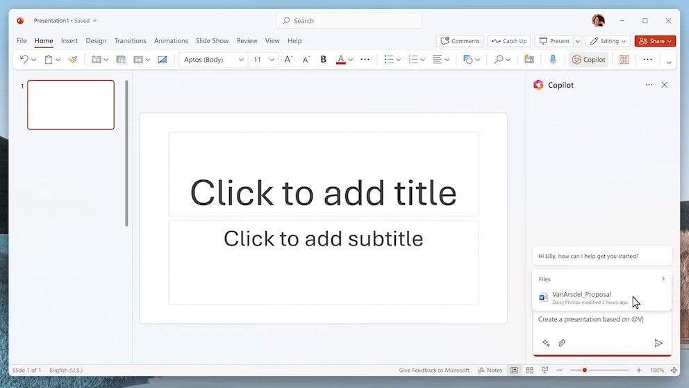 Ähnlich wie Clippy, der Office-Assistent aus den 1990ern, kann der Copilot auf der rechten Seite einer App angesprochen werden. Doch bietet der neue Assistent künstliche Intelligenz und könnte daher diesmal auch tatsächlich nützlich sein.